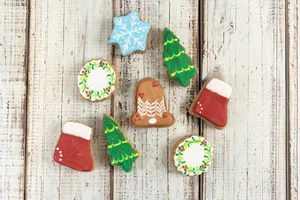 Bolsa de galletas de navidad