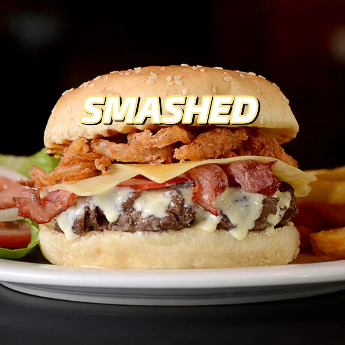 Smashed Ranch Burger - Sports Planet Bar Restaurante