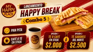 Happy break 5 té o café