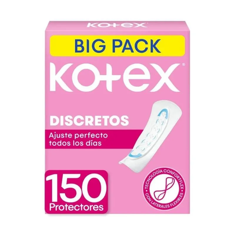 Protectores diarios kotex indicador ph x 150 unds big pack Protectores diarios kotex indicador ph x 150 unds big pack