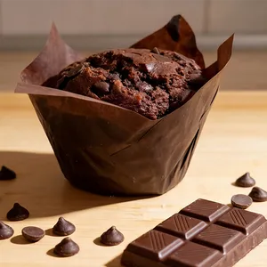 Muffin de chocolate y chips