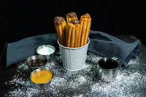 4 churros rellenos
