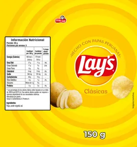 Papas Lays Clásicas 150g