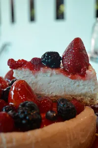 Rebanada de cheese cake