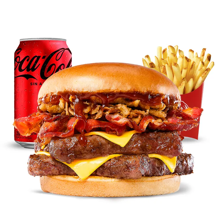 Combo Crispy BBQ Bacon Doble Combo Crispy BBQ Bacon Doble