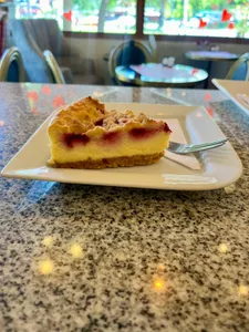 Cheesecake Horneado Sin Azúcar (Frambuesas & Migas)