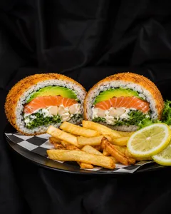 Sushiburger salmón champiñon