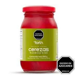 Cerezas marraschino el fortin en almibar x 250 grs Cerezas marraschino el fortin en almibar x 250 grs