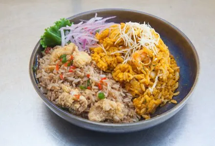Arroz con Mariscos + Chaufa de Pescado