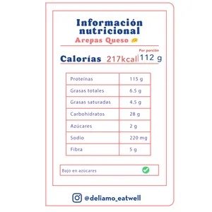 Arepas rellenas de queso mozzarella