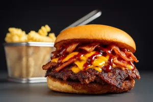 Barbecue burger doble + Fries