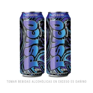 Pack (2 Rtd Psyco Crazy Grape x 473 Ml)