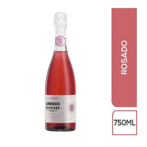 VINO PICCINI LAMBRUSCO REGGIANO ROSATO DOLCE X 750 ML