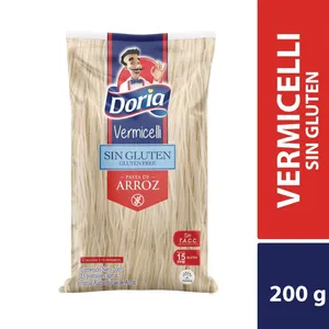 PASTAS DE ARROZ DORIA VERMICELLI SIN GLUTEN 200G