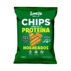 Sumkha Chips Proteína Jalapeño x 100 g