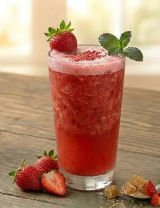 Jugo Fresa En Agua (vaso)