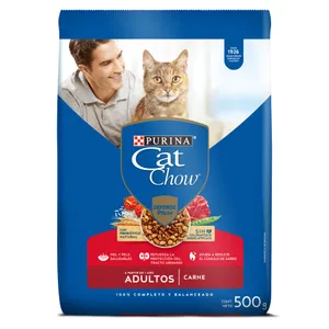 CONCENTRADO CAT CHOW ADULTOS CARNE X 500 GRS