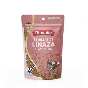 Semillas de linaza riovalle x 100 grs Semillas de linaza riovalle x 100 grs