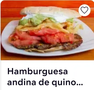 Hamburguesa quinua papa