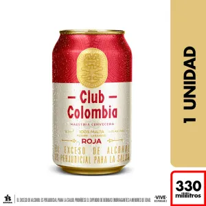Cerveza CLUB COLOMBIA Roja Lata (330ml)