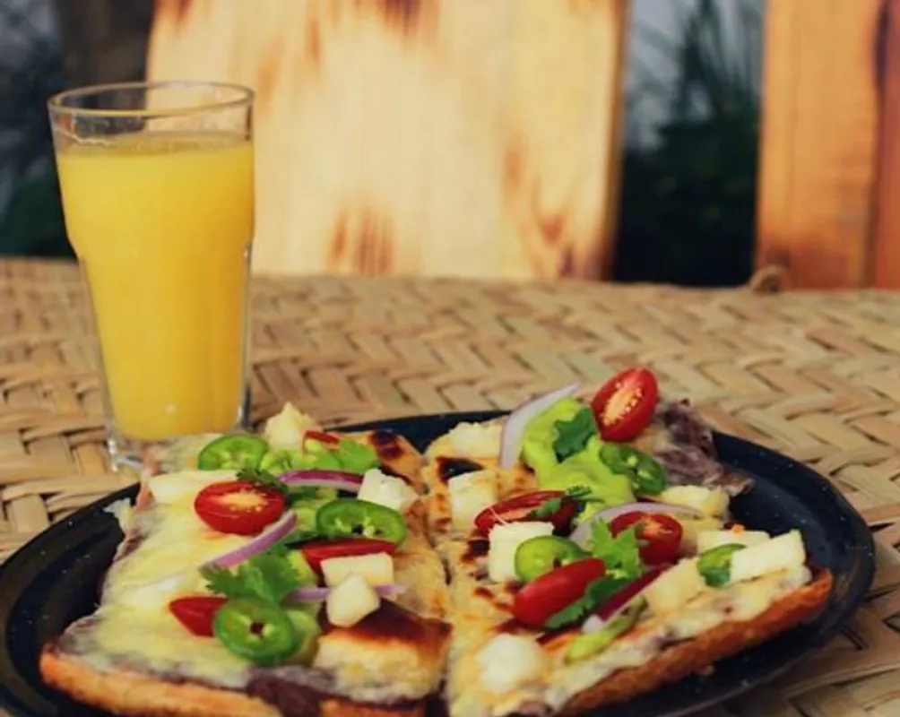 Molletes — Con pan