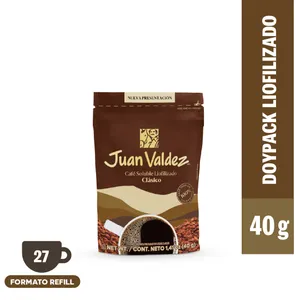 Café Liofilizado Tradicional Formato Doypack 40 g