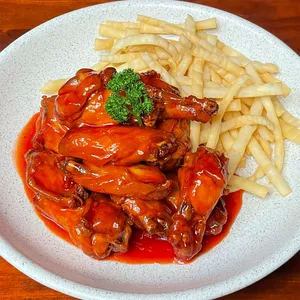 Alitas picantes a la cerveza