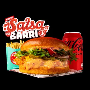 Combo Chicken Burger Del Barrio