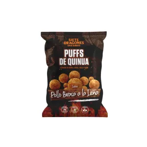 Snack Puff Quinua Siete Dragones Pollo Brasa A La Leña X 100 Gr