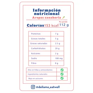 Arepas de zanahoria con almendras