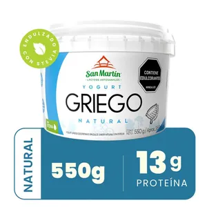 Yogurt griego san martin natural x 550 grs