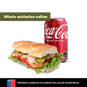 Combo Sándwich Premium + Bebida lata o Agua $4.790