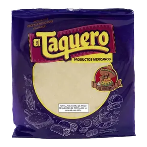 TORTILLAS DE HARINA DE TRIGO  EL TAQUERO X  450 GR X 10 UND