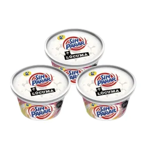 Pack 3 Helado Donofrio Sin Parar Lucuma X 170 Ml