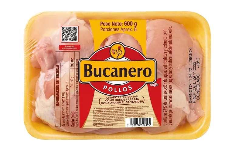 PRESAS BUCANERO CON PECHUGA MARINADO BANDEJA X 600 GR PRESAS BUCANERO CON PECHUGA MARINADO BANDEJA X 600 GR