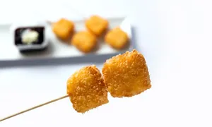 3 Kushiages de Queso