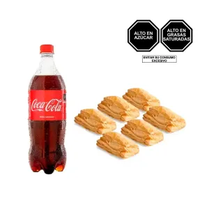 Pack (6 Empanada Mixta + 1 Coca Cola x 1 Lt)