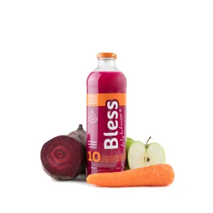 Jugo 10 Frambuesa, betarraga, zanahoria, manzana Lt