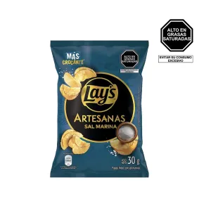 Papas Fritas Lay's Artesanas Sal Marina x 30 g