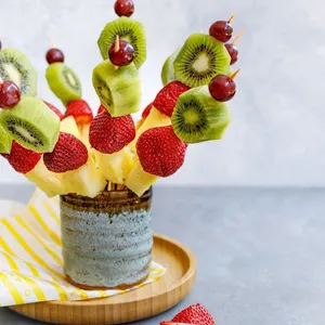 Brochetas de frutas