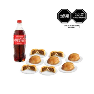 Kit Web (4 Empanadas de Carne + 4 de Pollo + 1 Coca Cola 1L)
