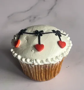 Cupcake guirnalda corazón