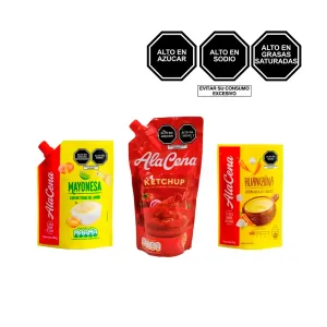 Pack (1 Mayonesa Alacena 190 gr + 1 Ketchup Alacena 380 gr + 1 Salsa Huancaina Alacena 85 gr)