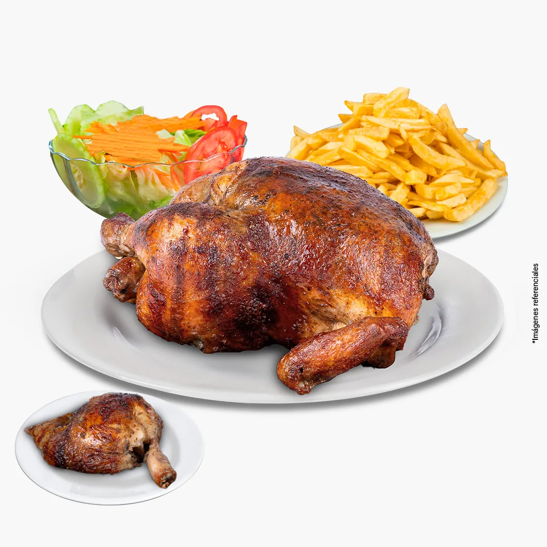 Pollo Pollo + 1/4 Pollo (parte pierna solo) - Golden Chicken | Pollo