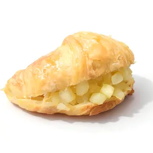 Medialuna rellena manzana