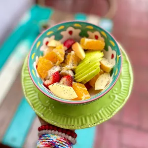 Ensalada de frutas orgánica de temporada