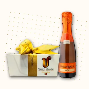 Caja de Bombones 250g con azúcar + Espumante