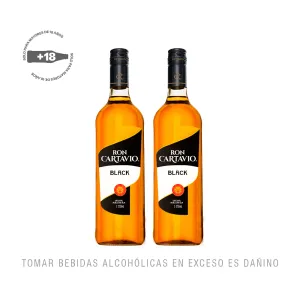 Pack 2 Cartavio Añejo Black 1L