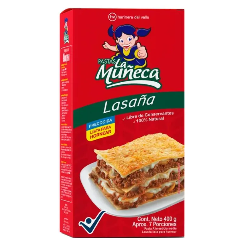 Lasaña la muñeca x 400 grs