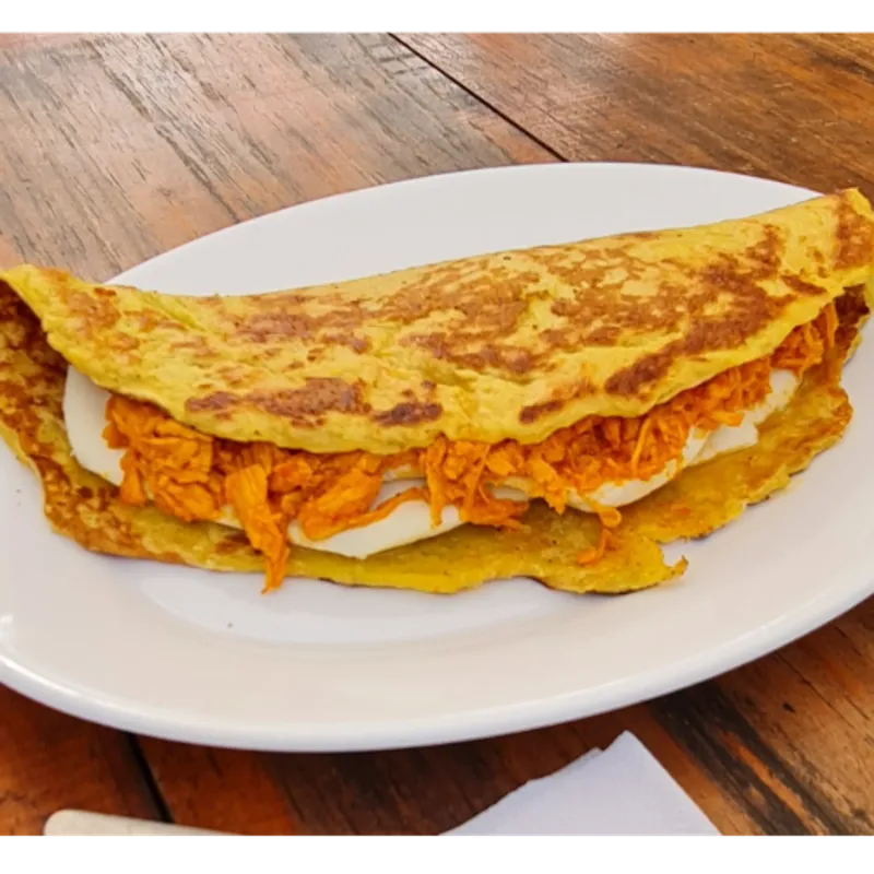 Cachapa pollo queso de mano